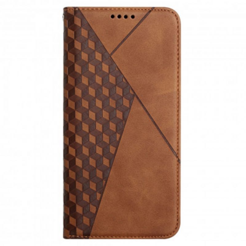 Kryty Na Mobil Na Oppo A54 5G / A74 5G Flipové Pouzdro Krychlový Styl Skin-touch