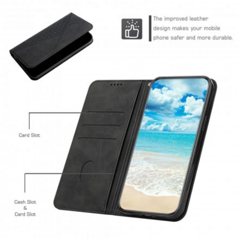 Kryty Na Mobil Na Oppo A54 5G / A74 5G Flipové Pouzdro Krychlový Styl Skin-touch