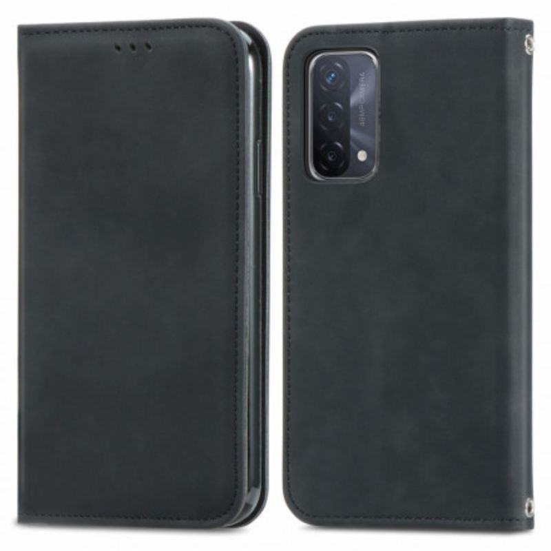Kryty Na Mobil Na Oppo A54 5G / A74 5G Flipové Pouzdro Skin Touch