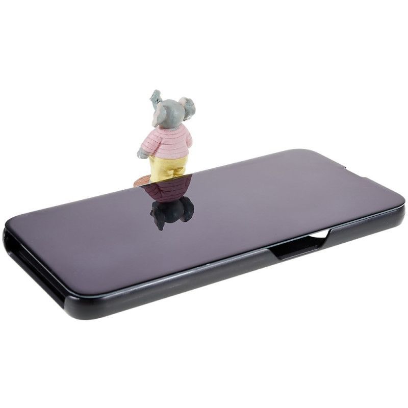 Kryty Na Mobil Na Oppo A54 5G / A74 5G Zrcadlový A Kožený Efekt