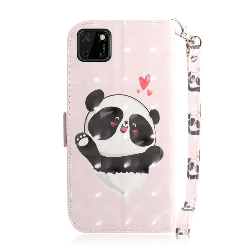 Kožené Pouzdro Na Huawei Y5p Roztomilá Panda