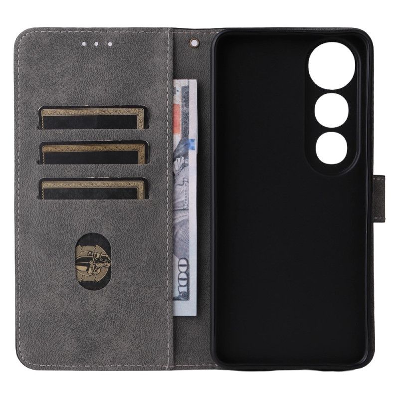 Kožený Kryt Vivo V50 Lite 5g Rfid Ochrana Se Šňůrkou