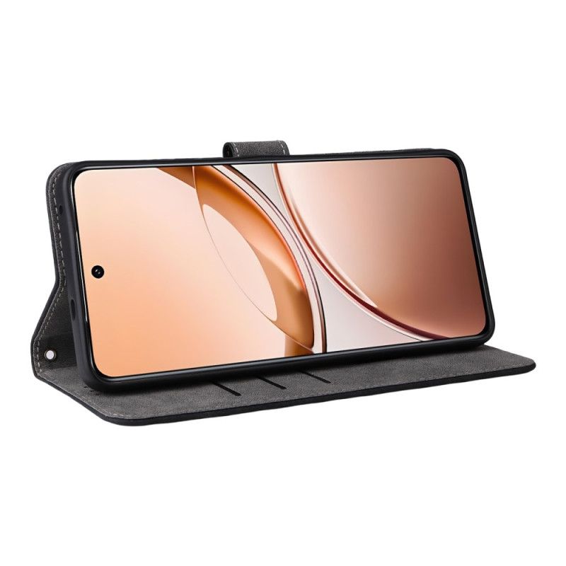 Kožený Kryt Vivo V50 Lite 5g Rfid Ochrana Se Šňůrkou