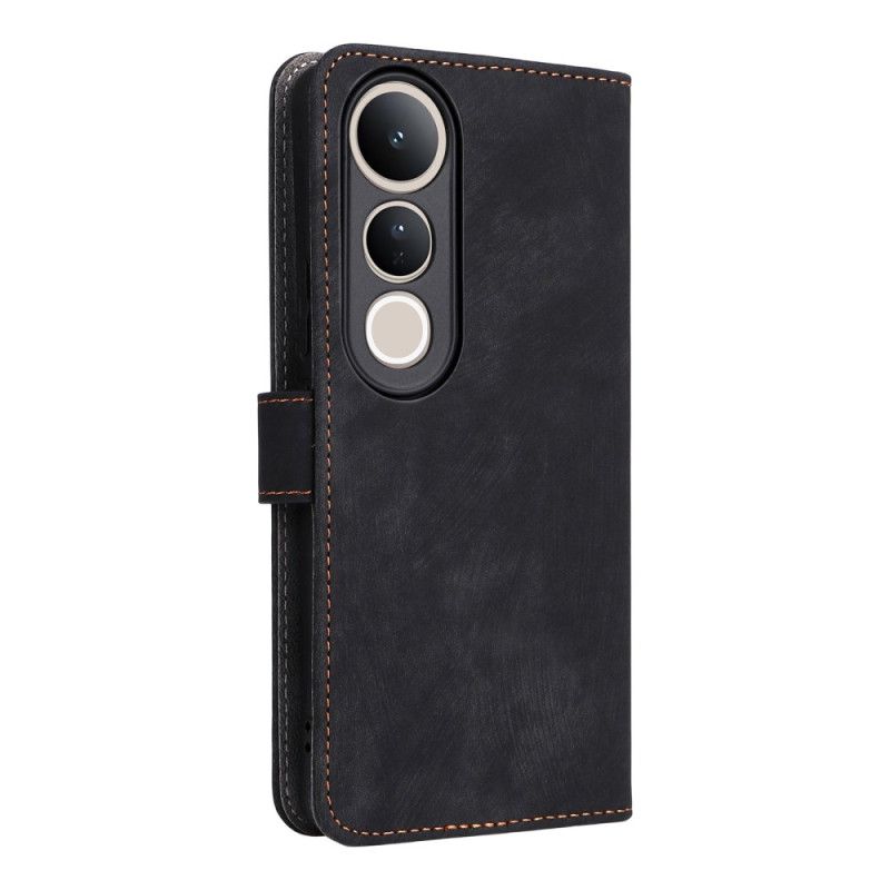 Kožený Kryt Vivo V50 Lite 5g Rfid Ochrana Se Šňůrkou