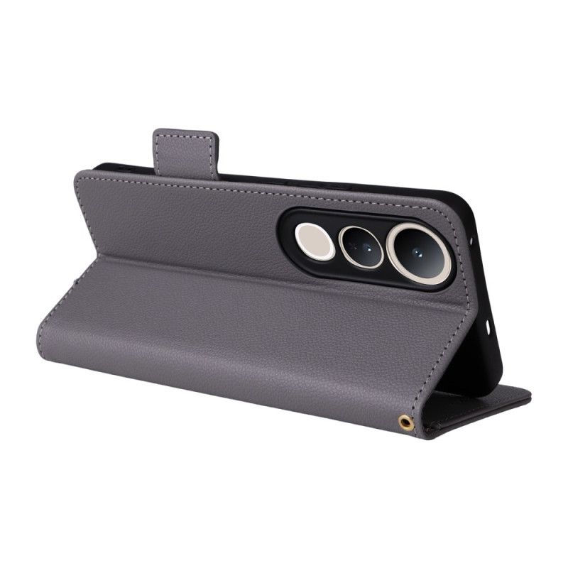 Kožený Kryt Vivo V50 Lite 5g Umělá Kůže Se Šňůrkou