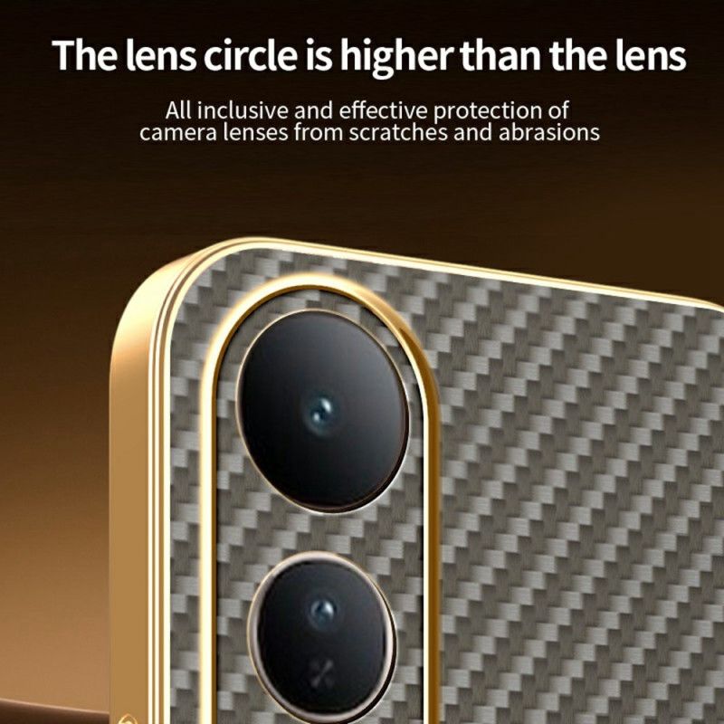 Kryt Vivo V50 Lite 5g Textura Z Uhlíkových Vláken