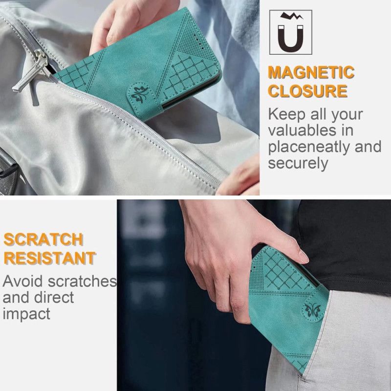 Peněženková Pouzdra Vivo V50 Lite 5g Kryty Na Mobil Geometrický Design Řemínku