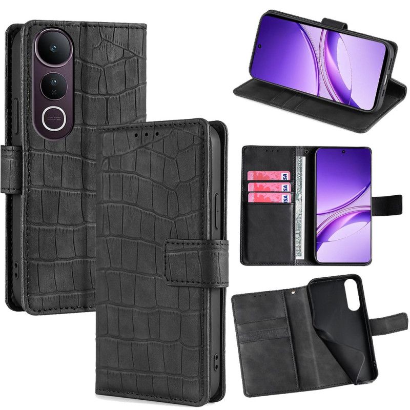 Peněženková Pouzdra Vivo V50 Lite 5g Kryty Na Mobil Krokodýlí Textura