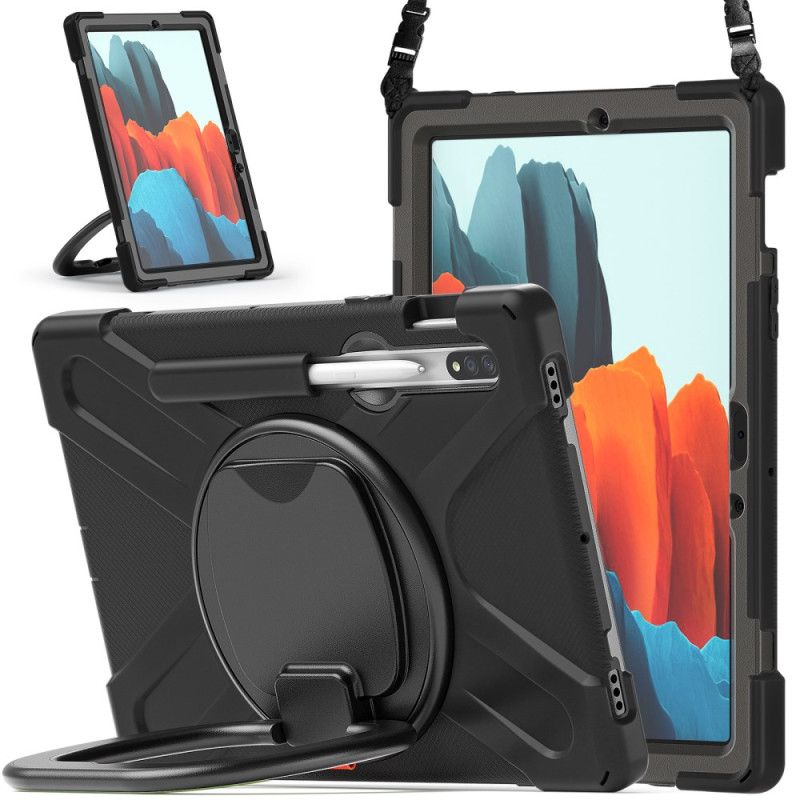 Kryt Na Samsung Galaxy Tab S9 Fe Otočná Podpěra A Ramenní Popruh