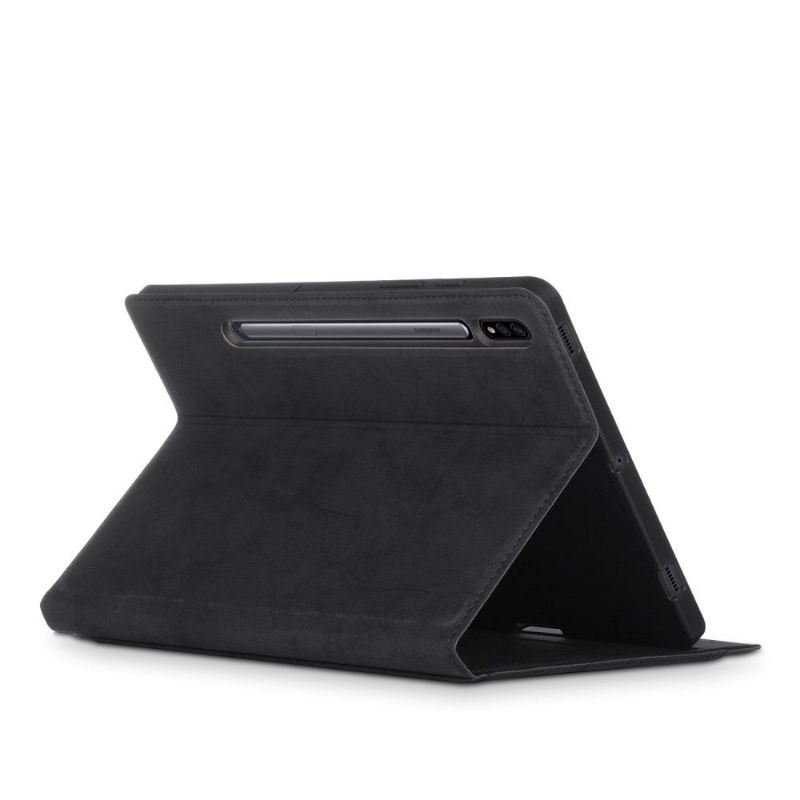 Flipové Pouzdro Na Samsung Galaxy Tab S7+ Efekt Matné Kůže