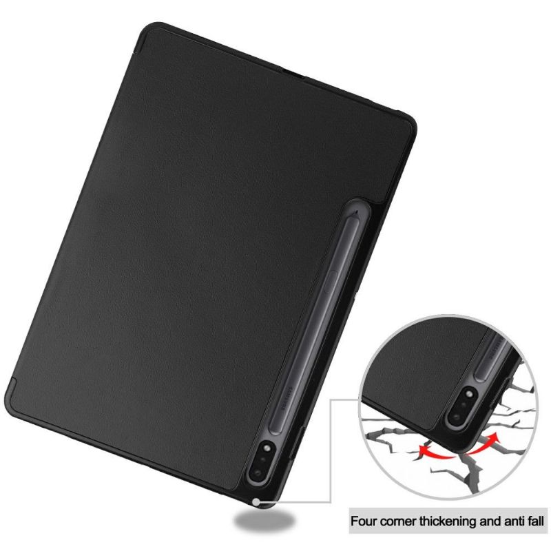 Flipové Pouzdro Na Samsung Galaxy Tab S7+ Kožené Pouzdro Folio