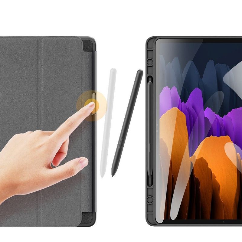 Kožené Pouzdro Na Samsung Galaxy Tab S7+ Třídílná Prémiová Řada