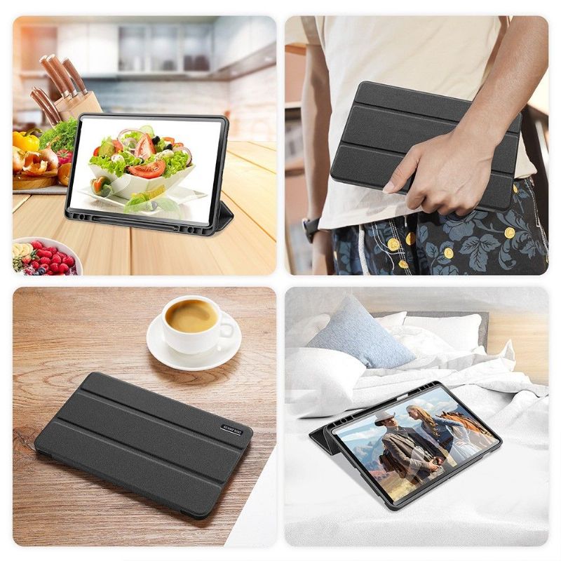 Kožené Pouzdro Na Samsung Galaxy Tab S7+ Třídílná Prémiová Řada