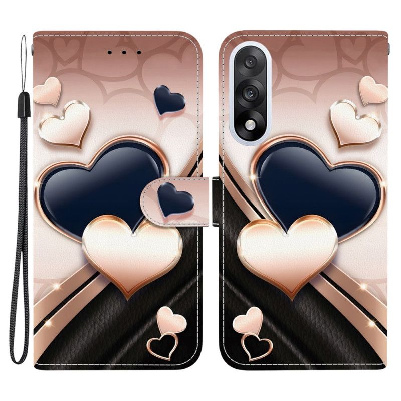 Kožený Kryt Oneplus Nord 5 Dvě Srdce