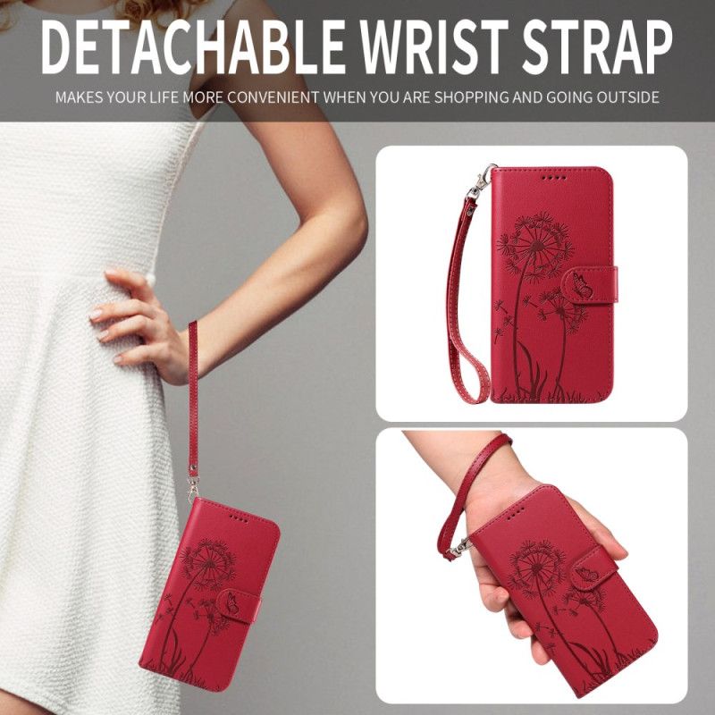 Kožený Kryt Oneplus Nord 5 Pampelišky S Ramínky