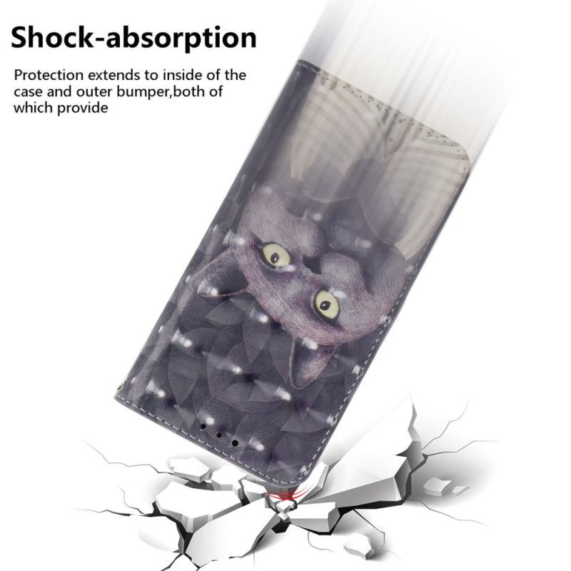 Kožený Kryt Oneplus Nord 5 Šedá Pásková Kočka