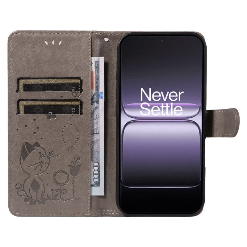 Peněženková Pouzdra Oneplus Nord 5 Kryty Na Mobil Kočka A Včela