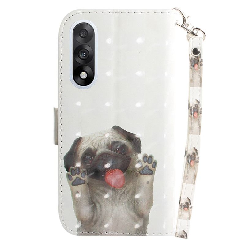 Peněženková Pouzdra Oneplus Nord 5 Kryty Na Mobil Páskový Mopsík