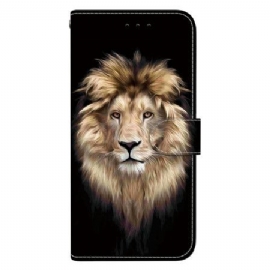 Peněženková Pouzdra Oneplus Nord 5 Kryty Na Mobil Snící Lev