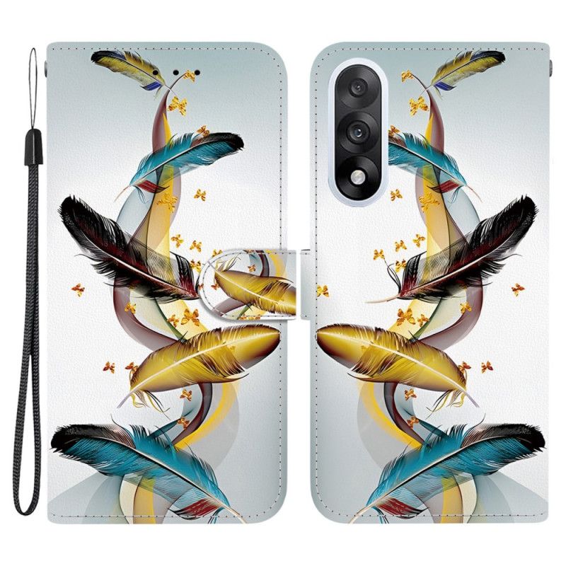 Peněženková Pouzdra Oneplus Nord 5 Kryty Na Mobil Zlaté Peří