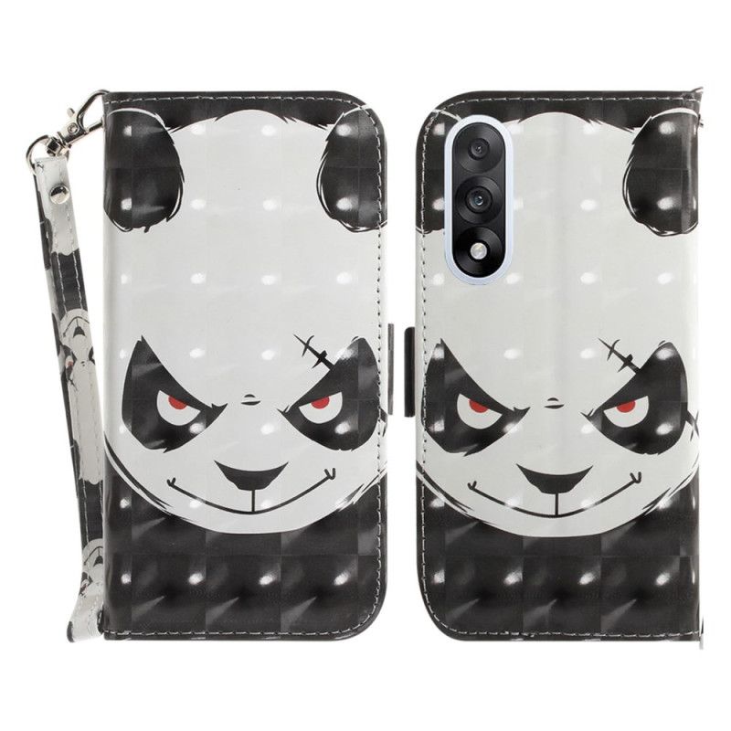 Peněženková Pouzdra Oneplus Nord 5 Rozzlobená Pásková Panda