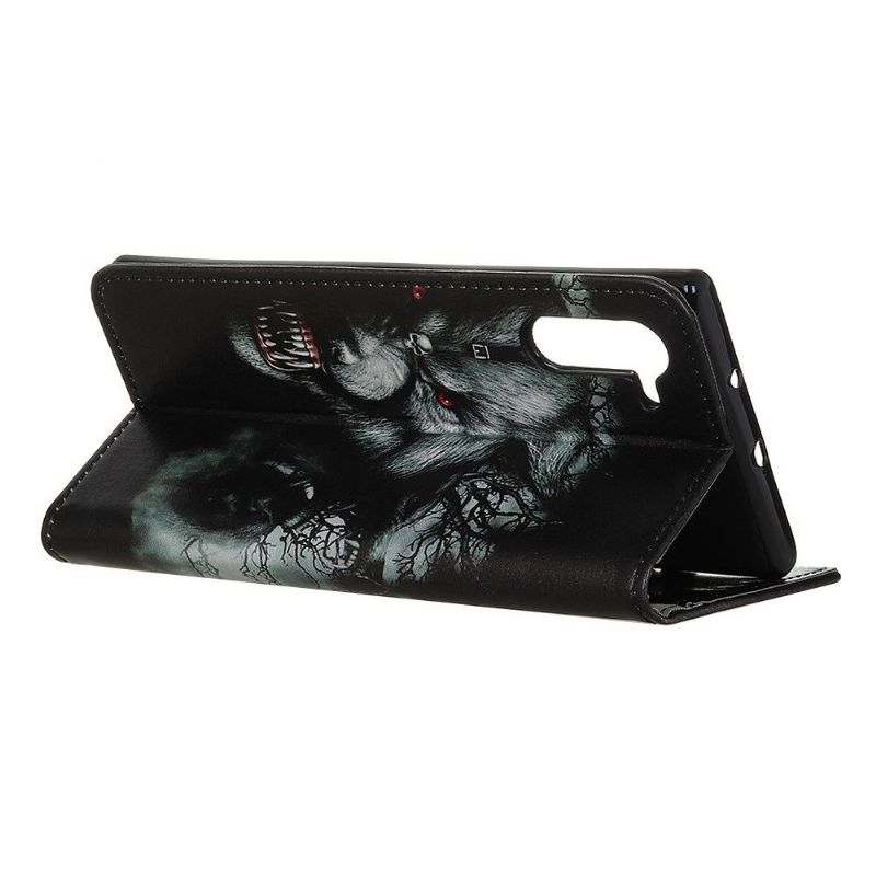 Kožené Pouzdro Na OnePlus Nord Divoký Vlk