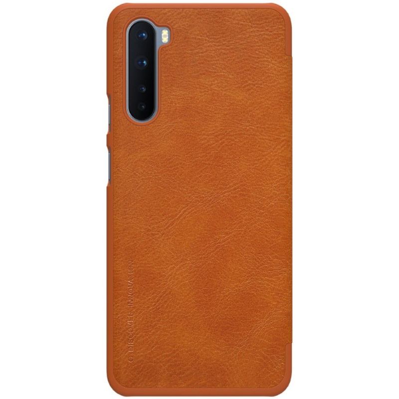 Kožené Pouzdro Na OnePlus Nord Qin Leather Effect - Havana