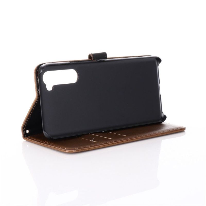 Kožené Pouzdro Na OnePlus Nord Retro Umělá Kůže