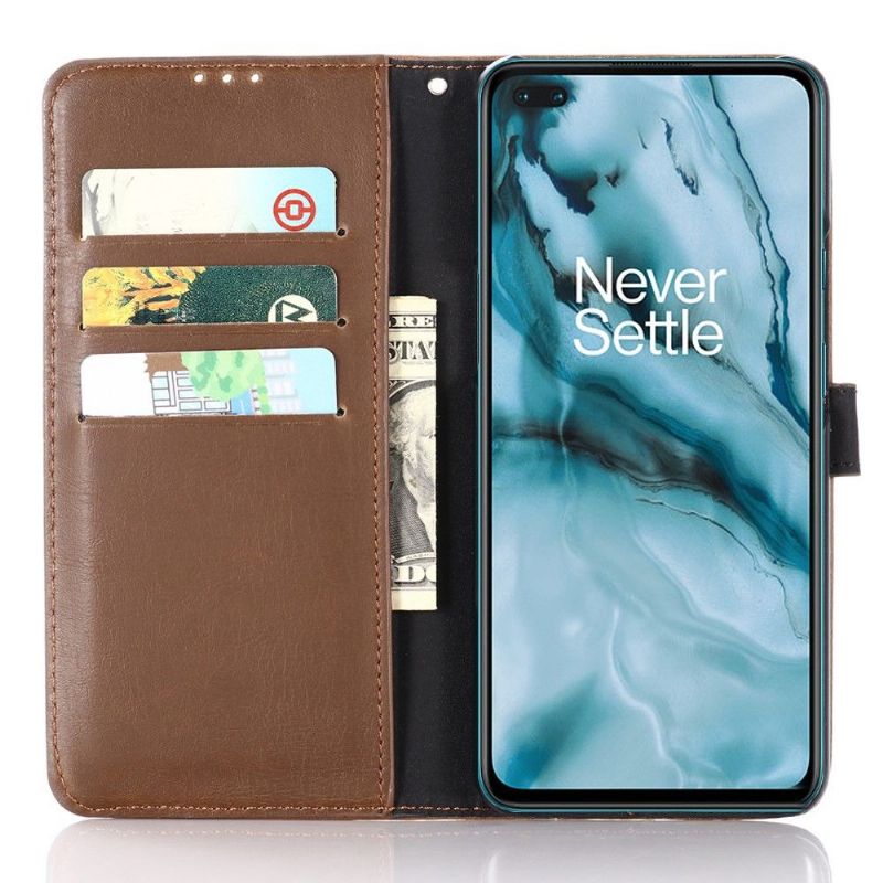 Kožené Pouzdro Na OnePlus Nord Retro Umělá Kůže