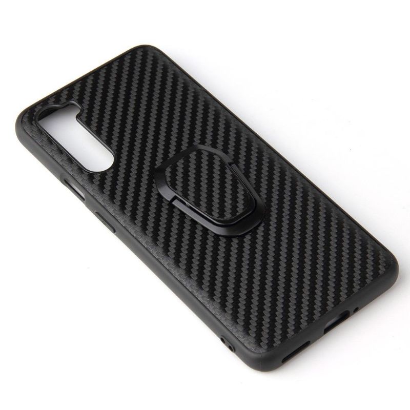 Kryt Na OnePlus Nord Uhlíkové Vlákno S Magnetickým Držákem