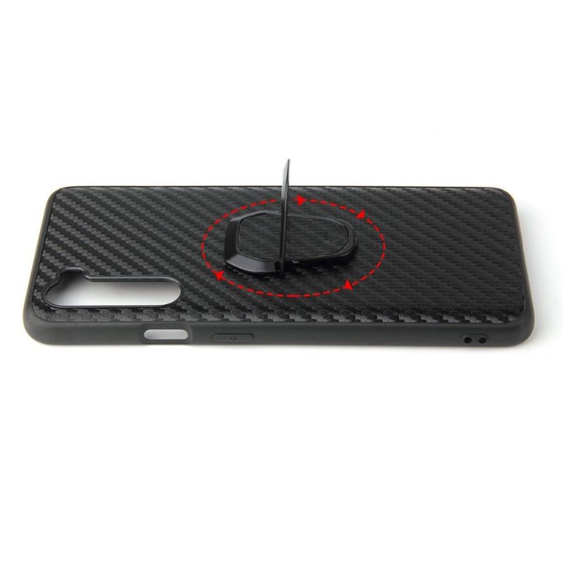 Kryt Na OnePlus Nord Uhlíkové Vlákno S Magnetickým Držákem
