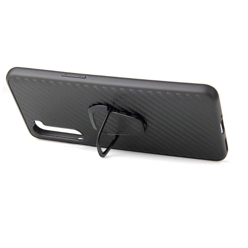 Kryt Na OnePlus Nord Uhlíkové Vlákno S Magnetickým Držákem