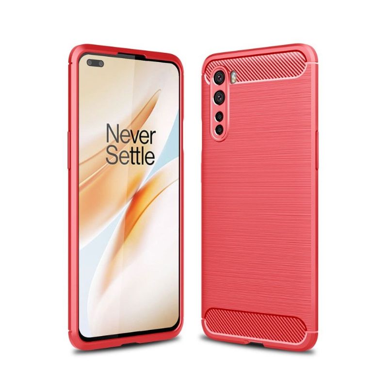 Kryty Na Mobil Na OnePlus Nord Flexibilní Kartáčovaný Efekt