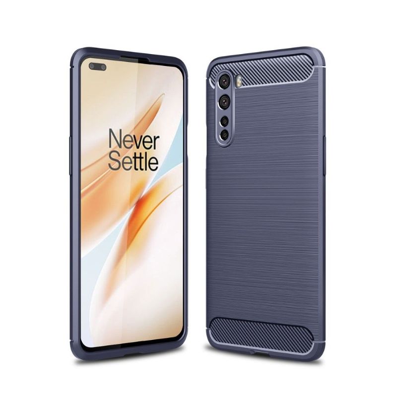 Kryty Na Mobil Na OnePlus Nord Flexibilní Kartáčovaný Efekt