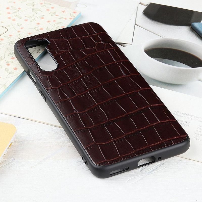 Kryty Na Mobil Na OnePlus Nord Prémiová Kůže S Efektem Croc