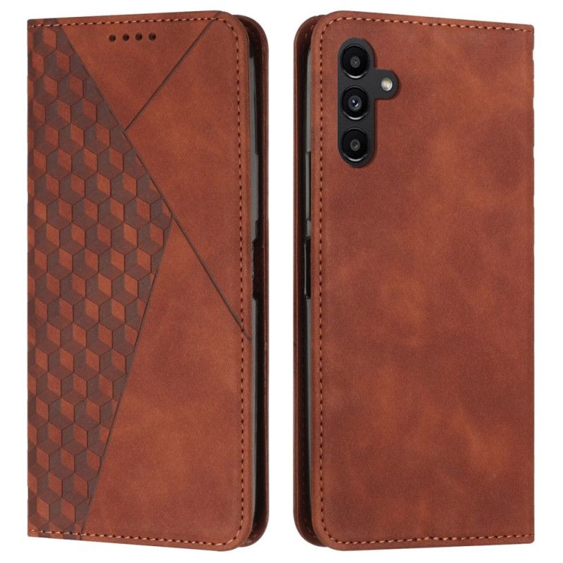 Kožené Pouzdro Folio Samsung Galaxy S24 Plus 5g 3d Kostky