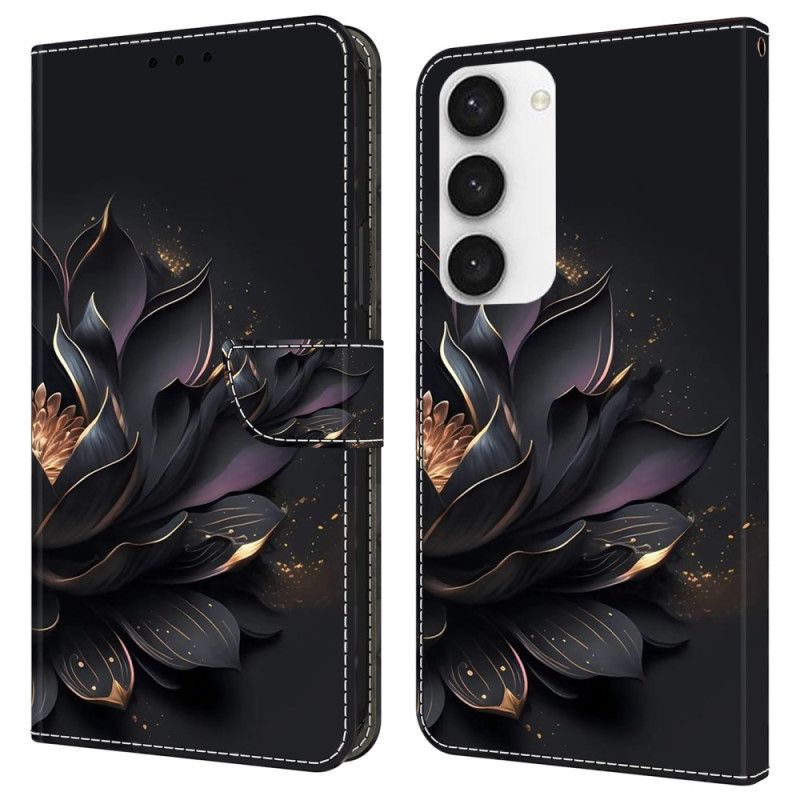 Kožený Kryt Na Samsung Galaxy S24 Plus 5g Fialový Lotos
