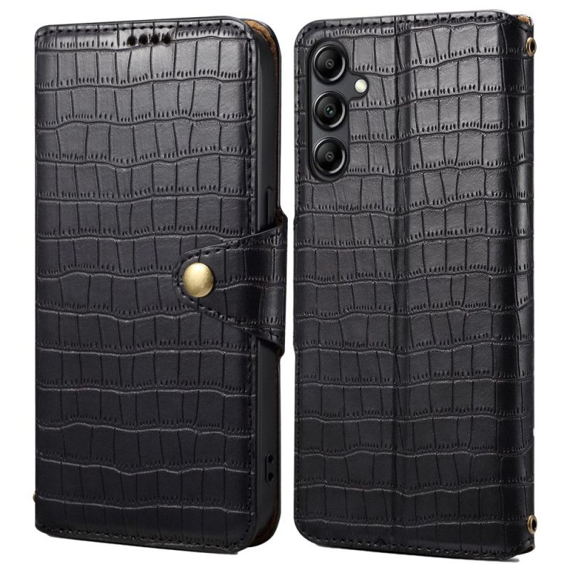 Kožený Kryt Na Samsung Galaxy S24 Plus 5g Krokodýlí Textura