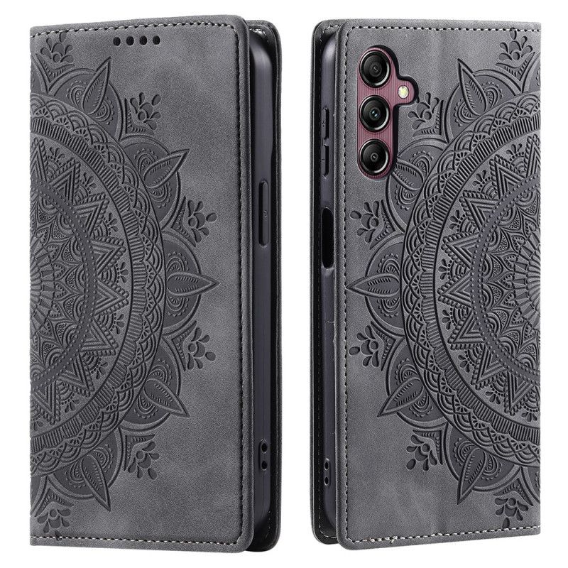 Kožený Kryt Na Samsung Galaxy S24 Plus 5g Květ Mandala