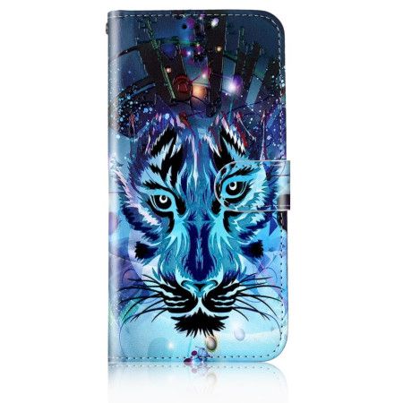 Kožený Kryt Samsung Galaxy S24 Plus 5g Barevný Vlk S Popruhem