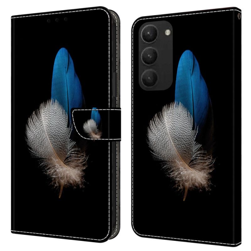 Kožený Kryt Samsung Galaxy S24 Plus 5g Dvě Pera