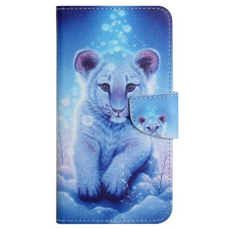Kožený Kryt Samsung Galaxy S24 Plus 5g Leopardí Vzor S Páskem