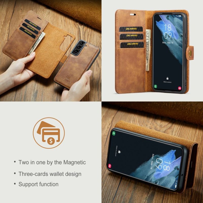 Kožený Kryt Samsung Galaxy S24 Plus 5g Odnímatelný Držák Karet Dg.ming