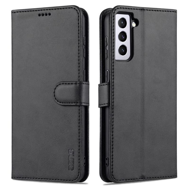 Kožený Kryt Samsung Galaxy S24 Plus 5g Semišový Styl Azns