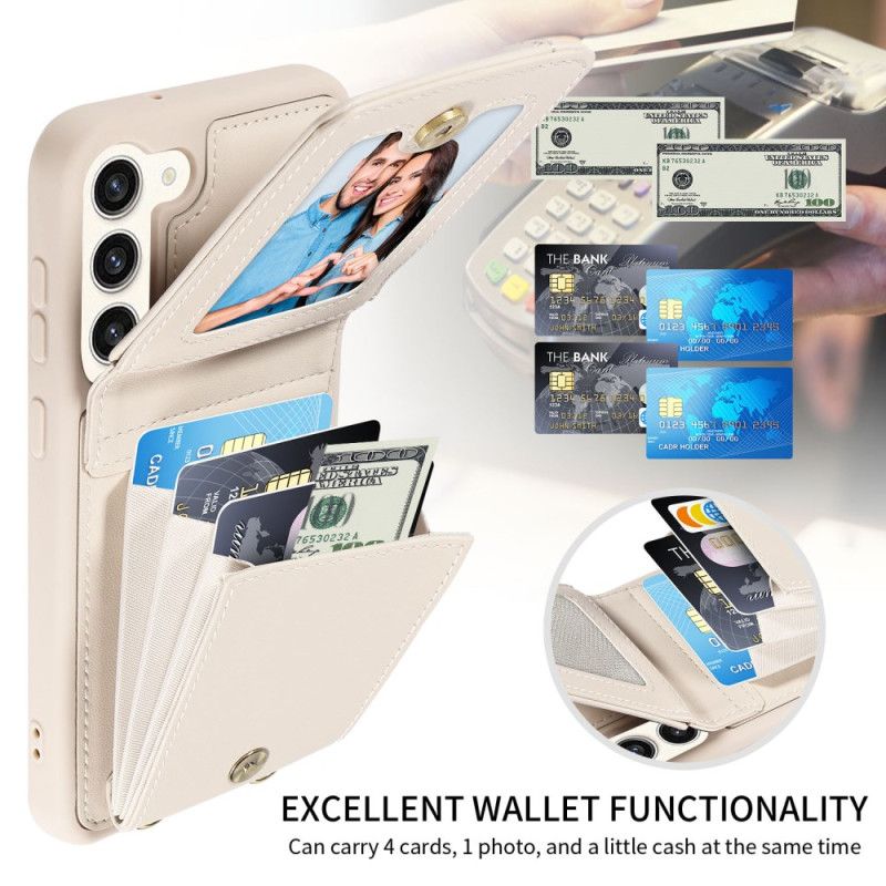 Kryt Samsung Galaxy S24 Plus 5g Držák Karty S Rfid Blokovací Šňůrkou A Ramenním Popruhem