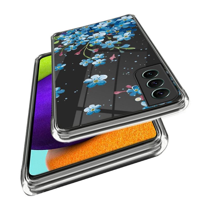 Kryt Samsung Galaxy S24 Plus 5g Kryty Na Mobil Modré Květy