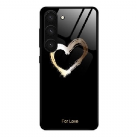 Kryt Samsung Galaxy S24 Plus 5g Kryty Na Mobil Tvrzené Sklo Black Heart