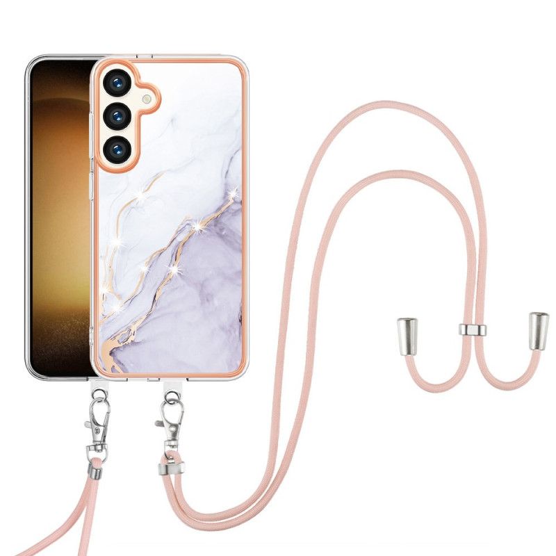Kryt Samsung Galaxy S24 Plus 5g Mramorovaný Designový Kabel