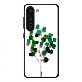 Kryt Samsung Galaxy S24 Plus 5g Tvrzené Sklo Malé Zelené Listy