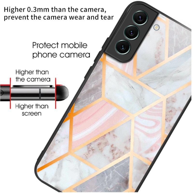 Kryt Samsung Galaxy S24 Plus 5g Tvrzené Sklo Z Růžového Mramoru